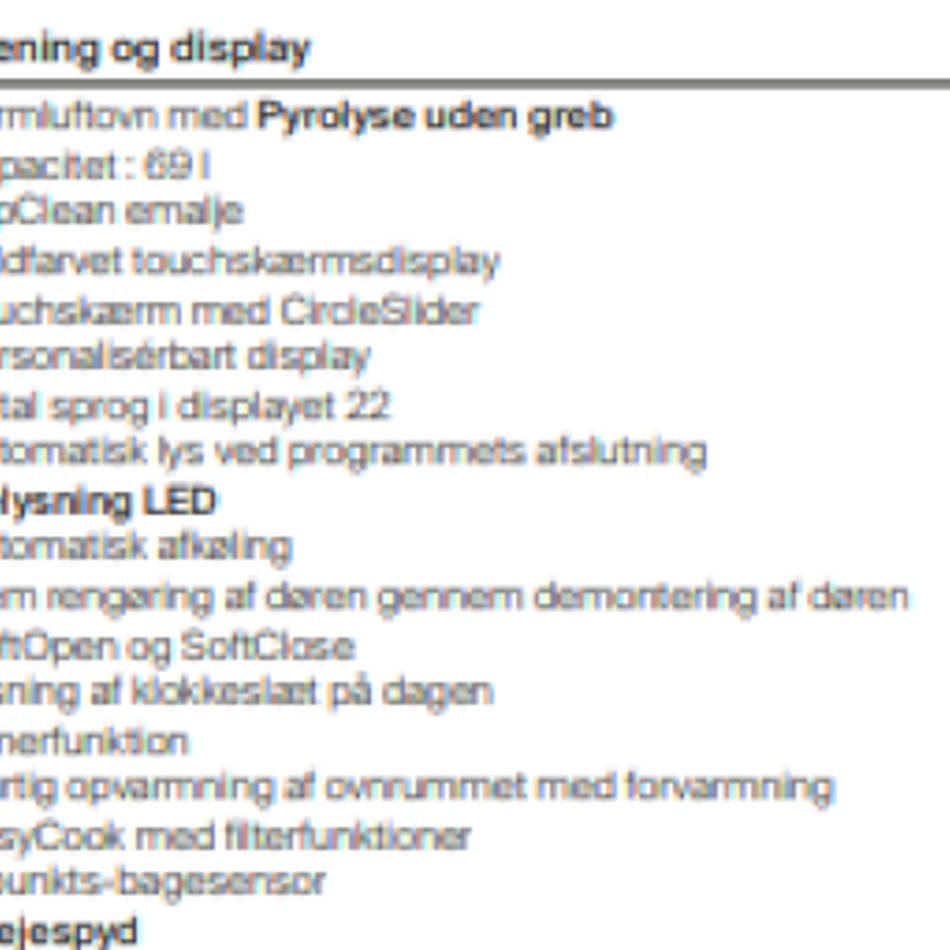 V-ZUG Ovn og Combidamp ovn 