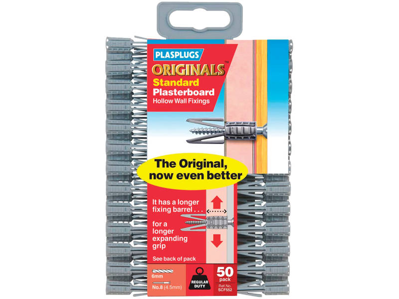 Plasplug Plasterboard Fixings.