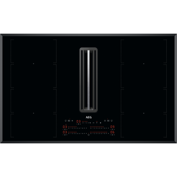 AEG Built-in FlexiBridge Hob with Extractor CCE84779FB Black ...