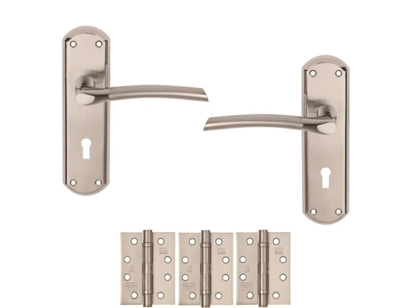Delta Premium Dual Finish Lever Lock Pack