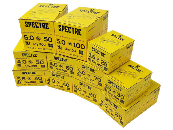 Spectre Woods Screws - 3.5 x 40 (200)
