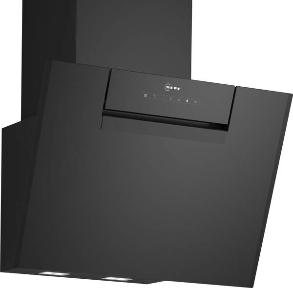 Neff N50, D65IHM1S0B Wall-mounted cooker hood, 60 cm, clear glass black ...