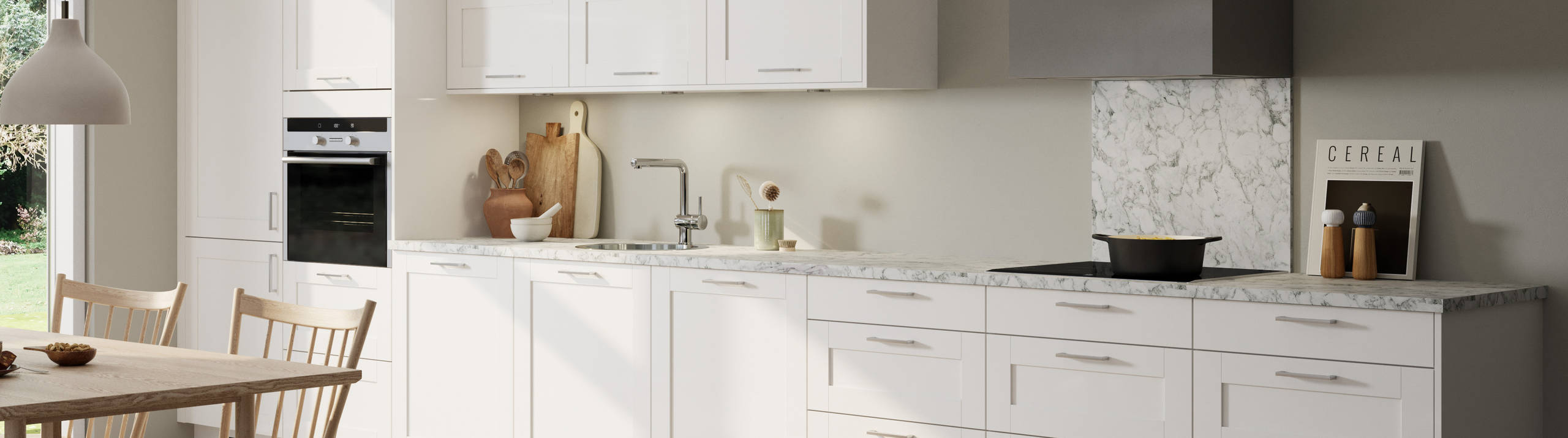 Norema kjøkken Basic Collection Håøya klassisk hvit klassisk kjøkken flatpakket kjøkken