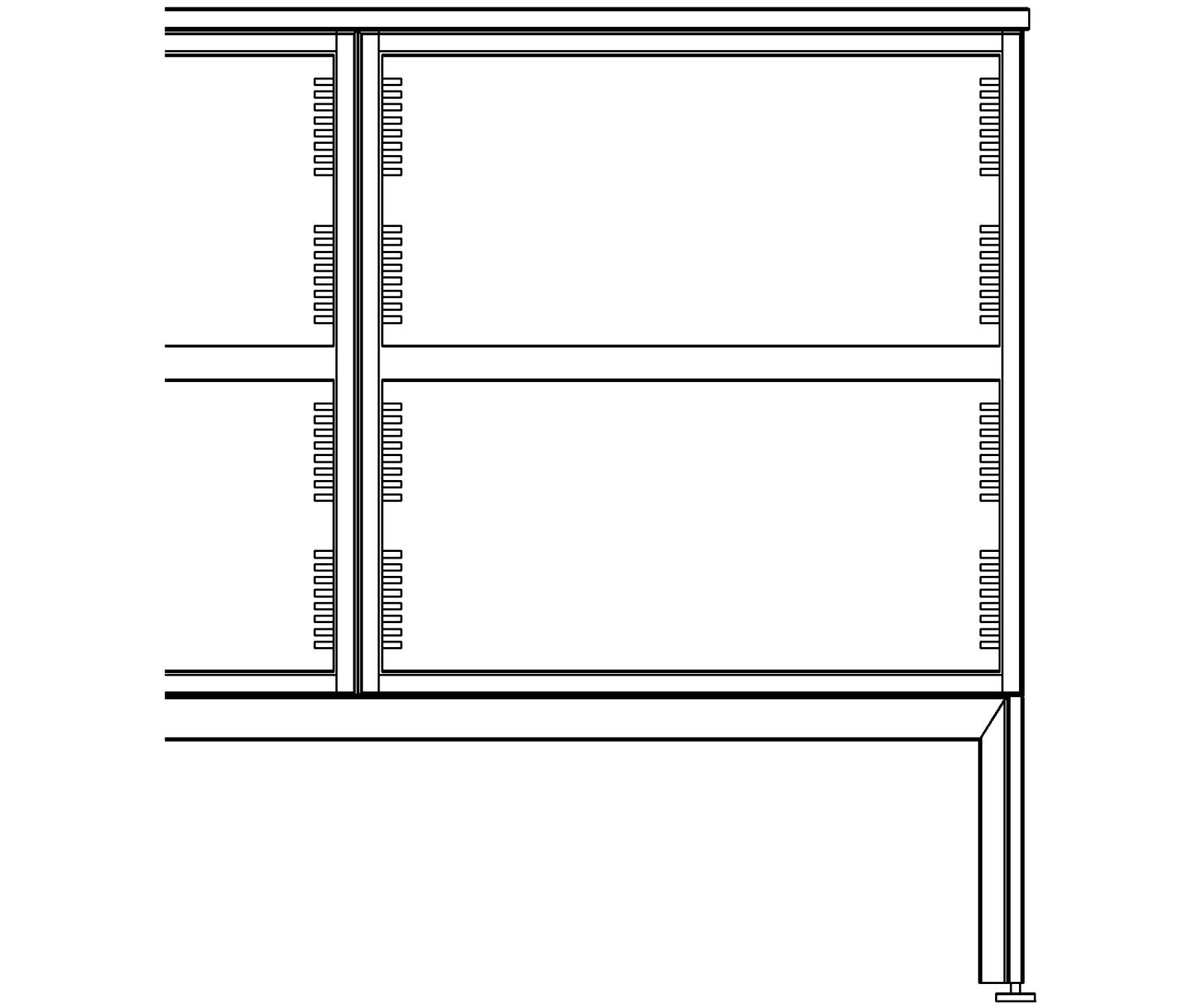 Copenhagen med benramme i børstet rustfritt stål