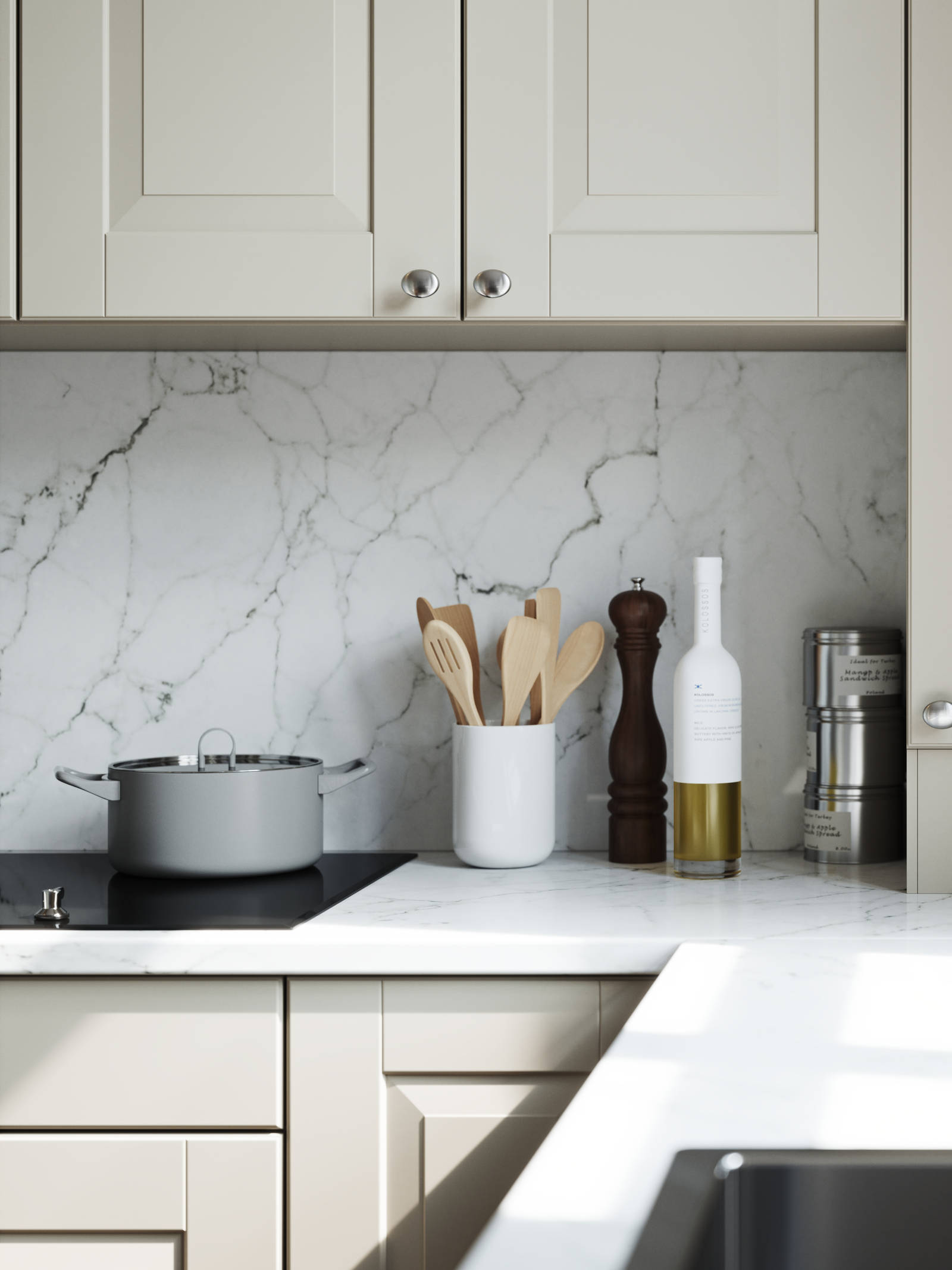 Lindö Sand - bänkstående vitrin från Marbodal