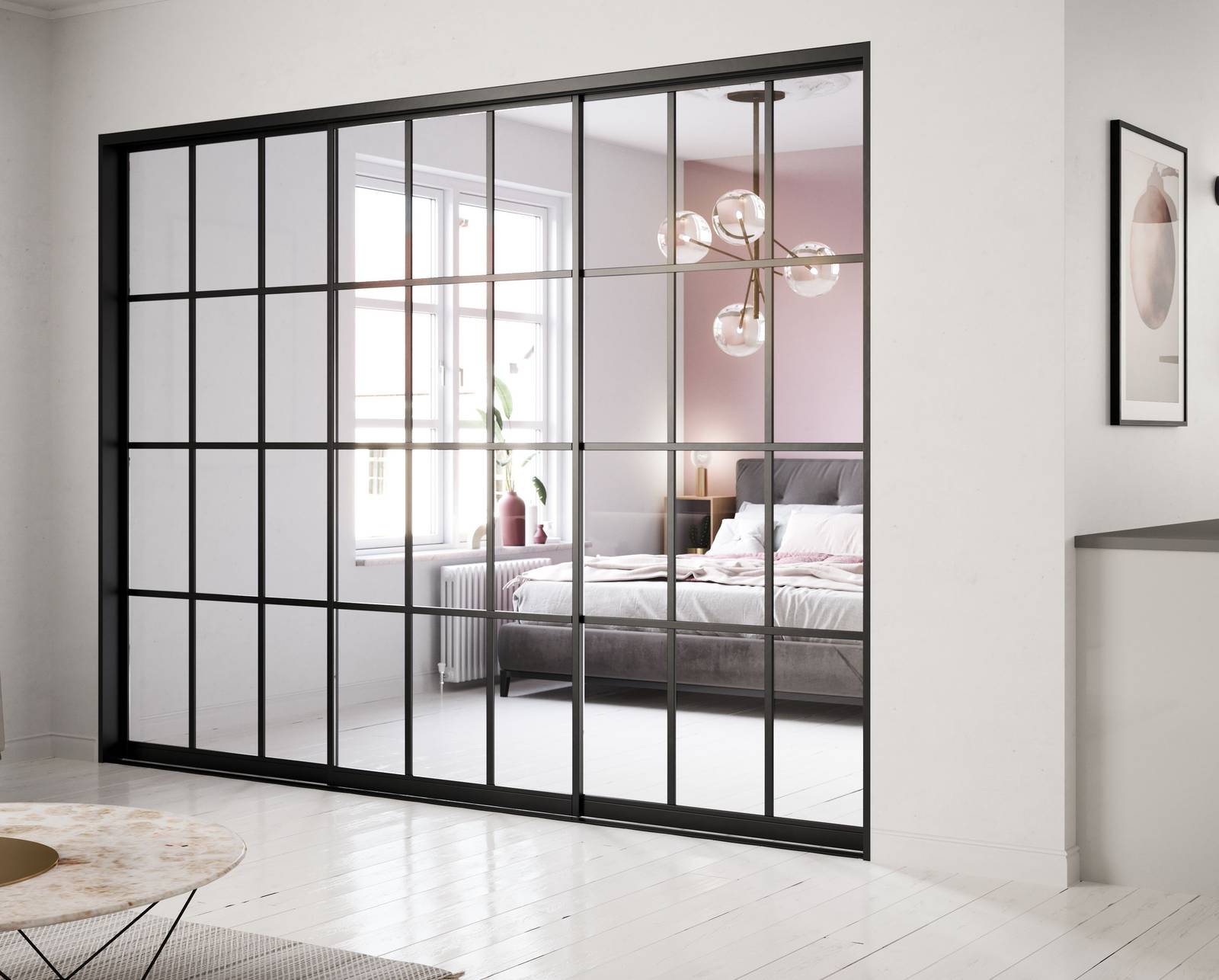 Rumdeling new yorker skydedør