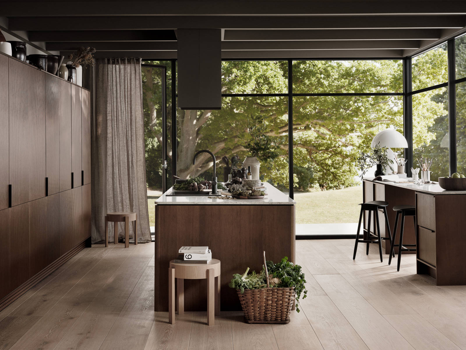 Marbodal Signatur Ekbacken - kök i ekfaner brunbets kulör