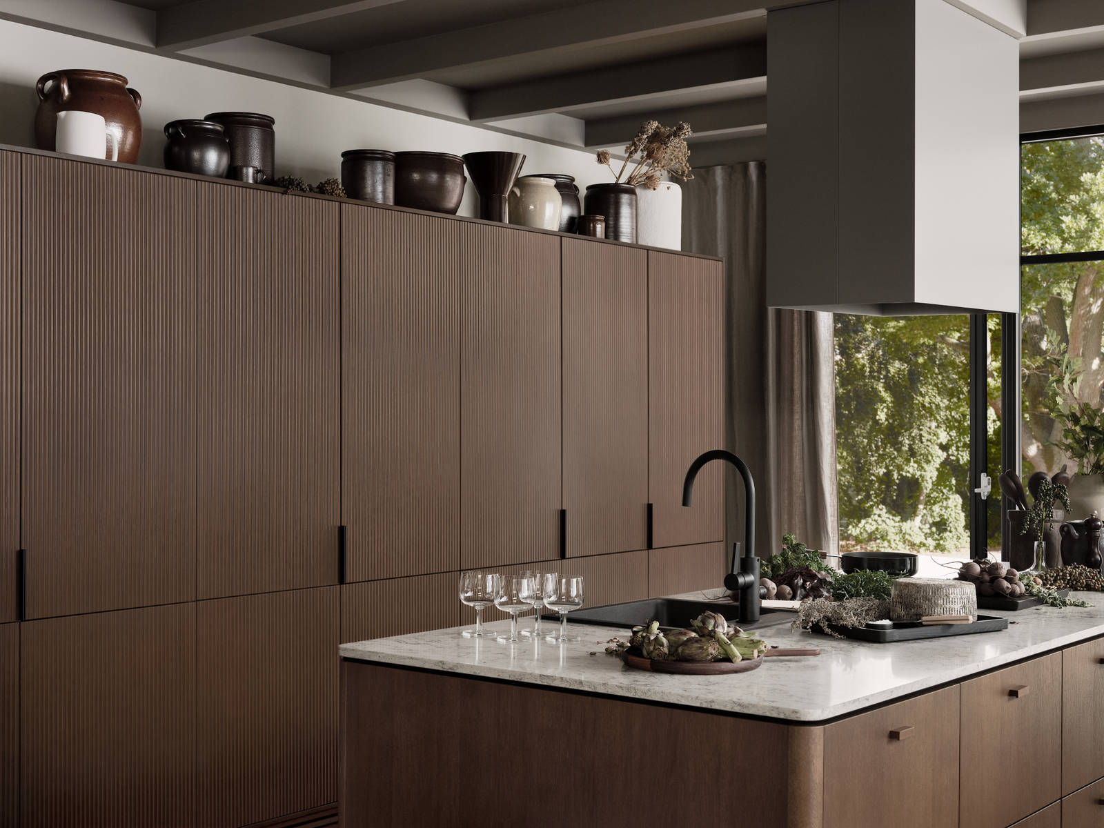 Marbodal Signatur Ekbacken - kök i ekfaner brunbets kulör