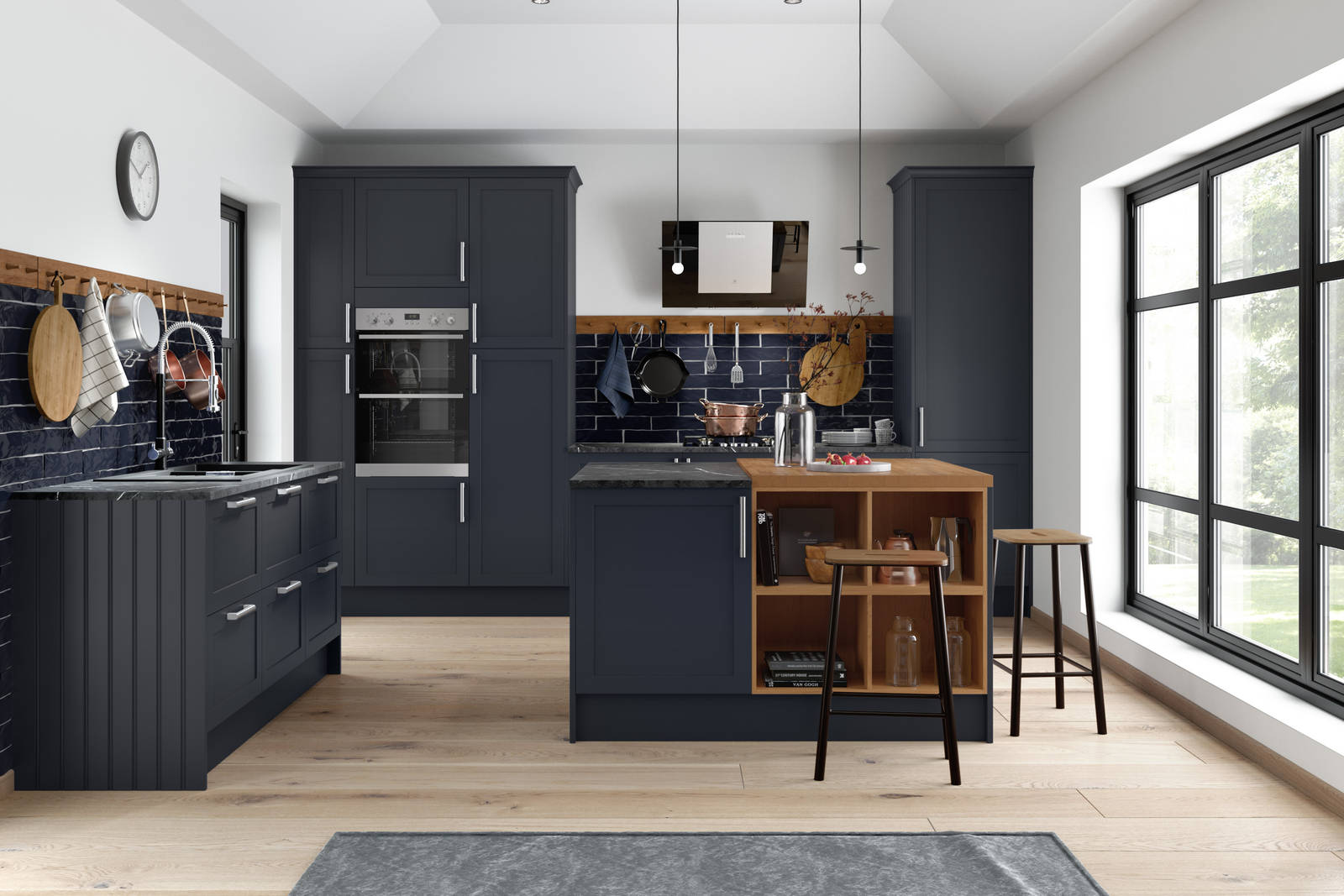 Dunham kitchen by Magnet. Smooth matt finish traditional or modern style available in over 20 colours.