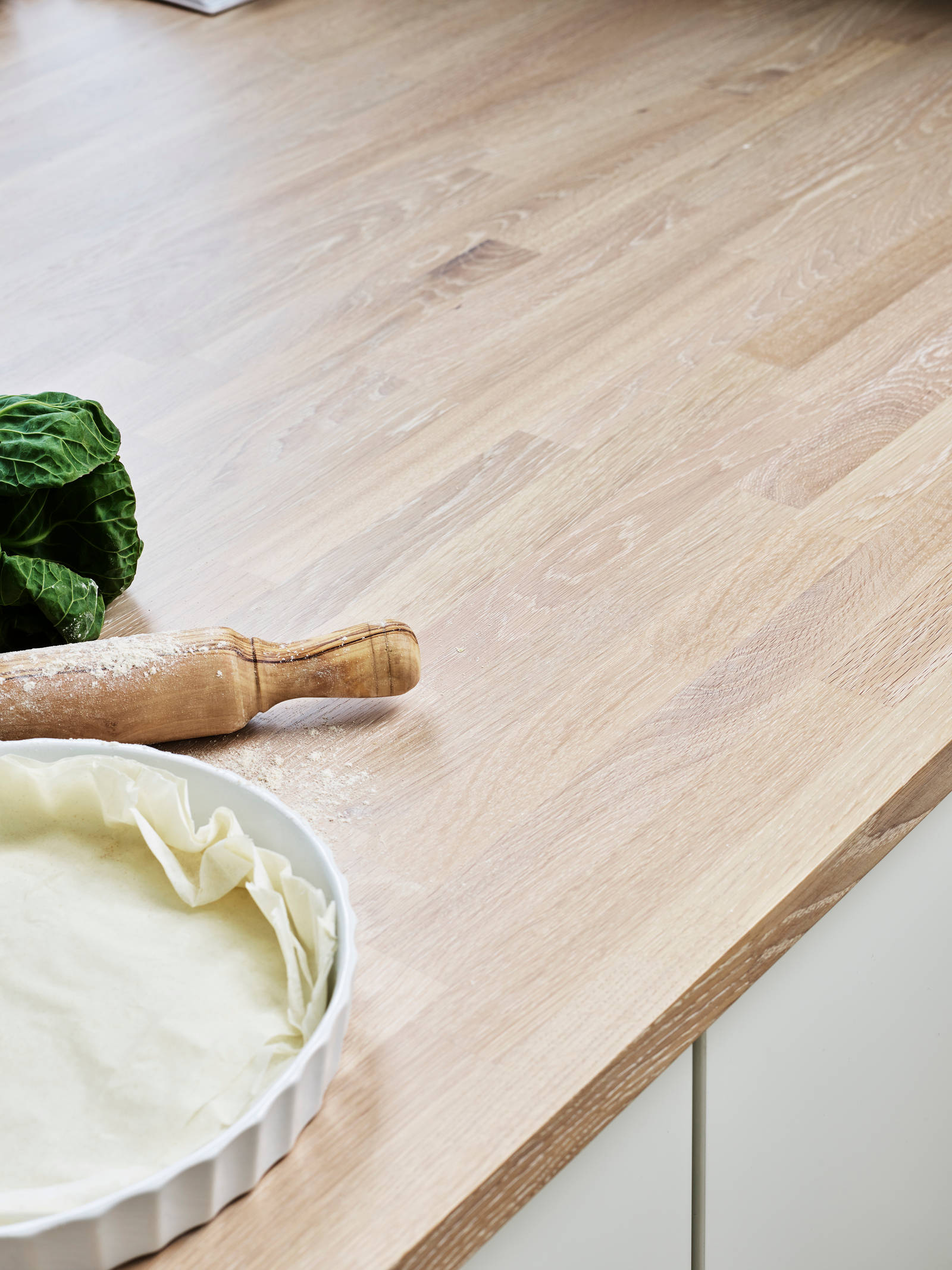 Marbodal - bänkskiva vitbetsad ek