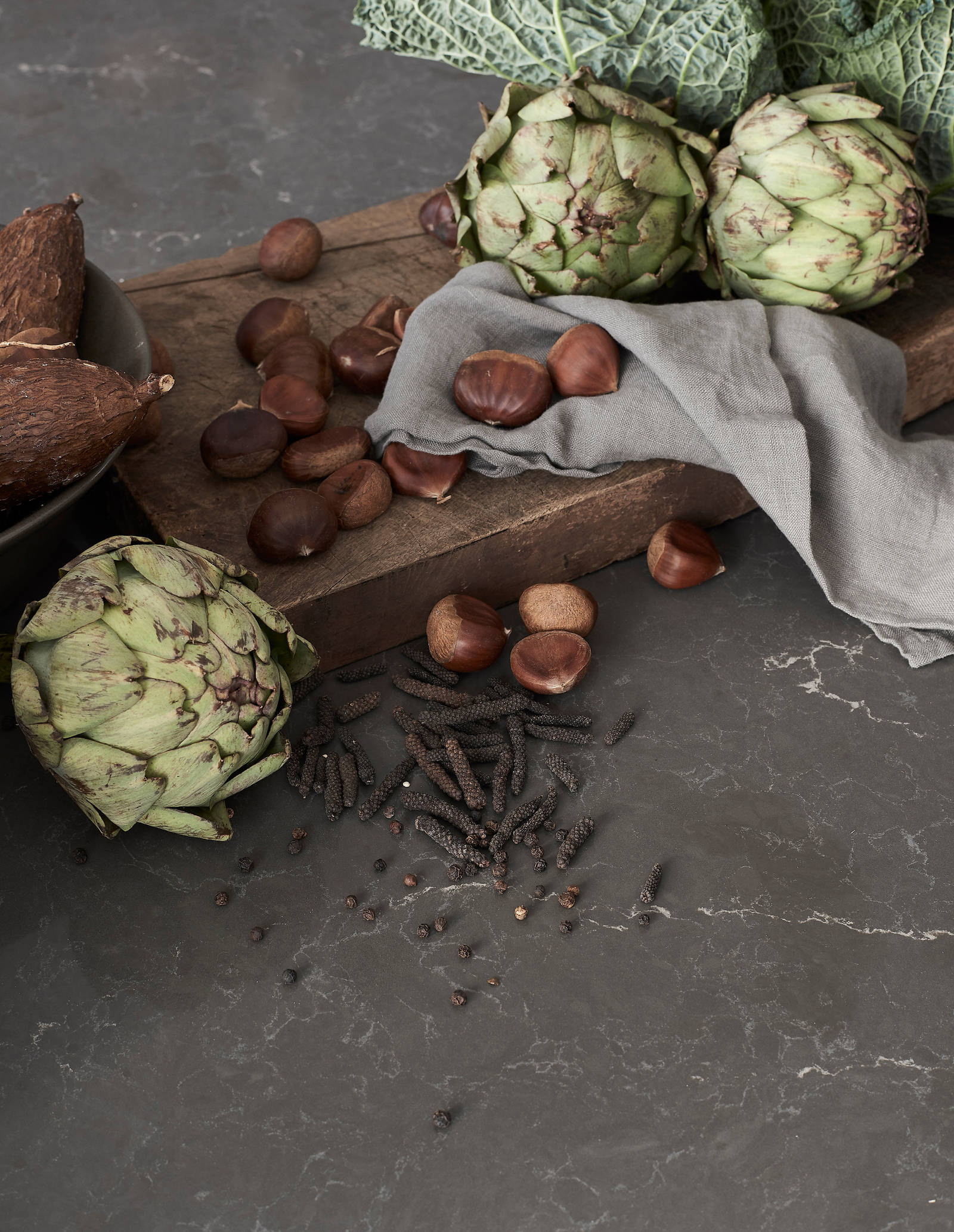 Marbodal - bänkskiva Venato Scuro