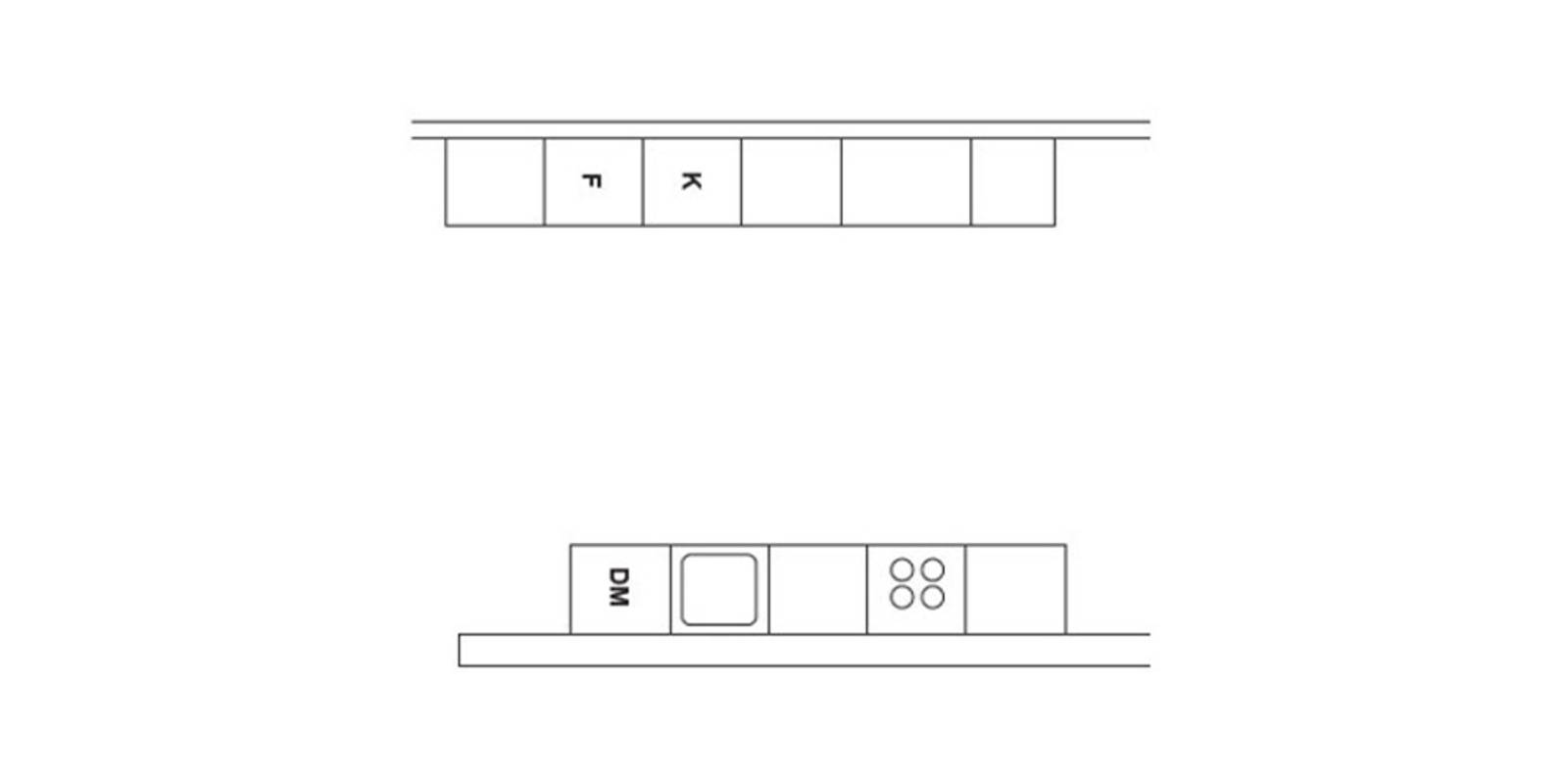 Illustration av paralellkök