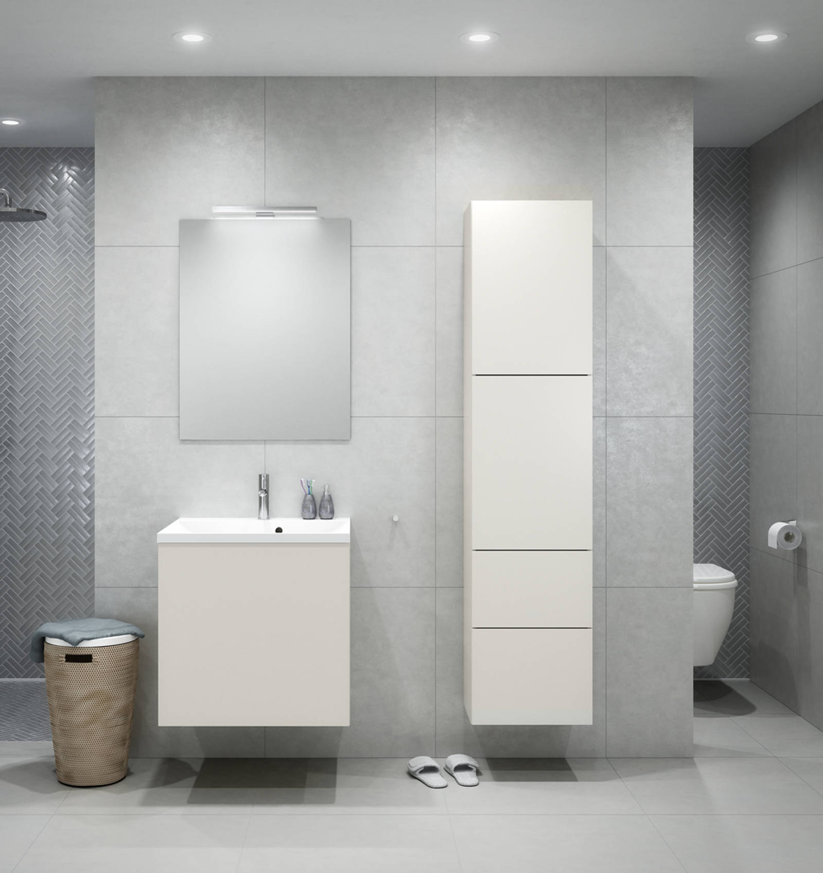 Lilje er en modell med slette fronter som gir en delikat og ren følelse. Lilje kan males i alle standard farger.