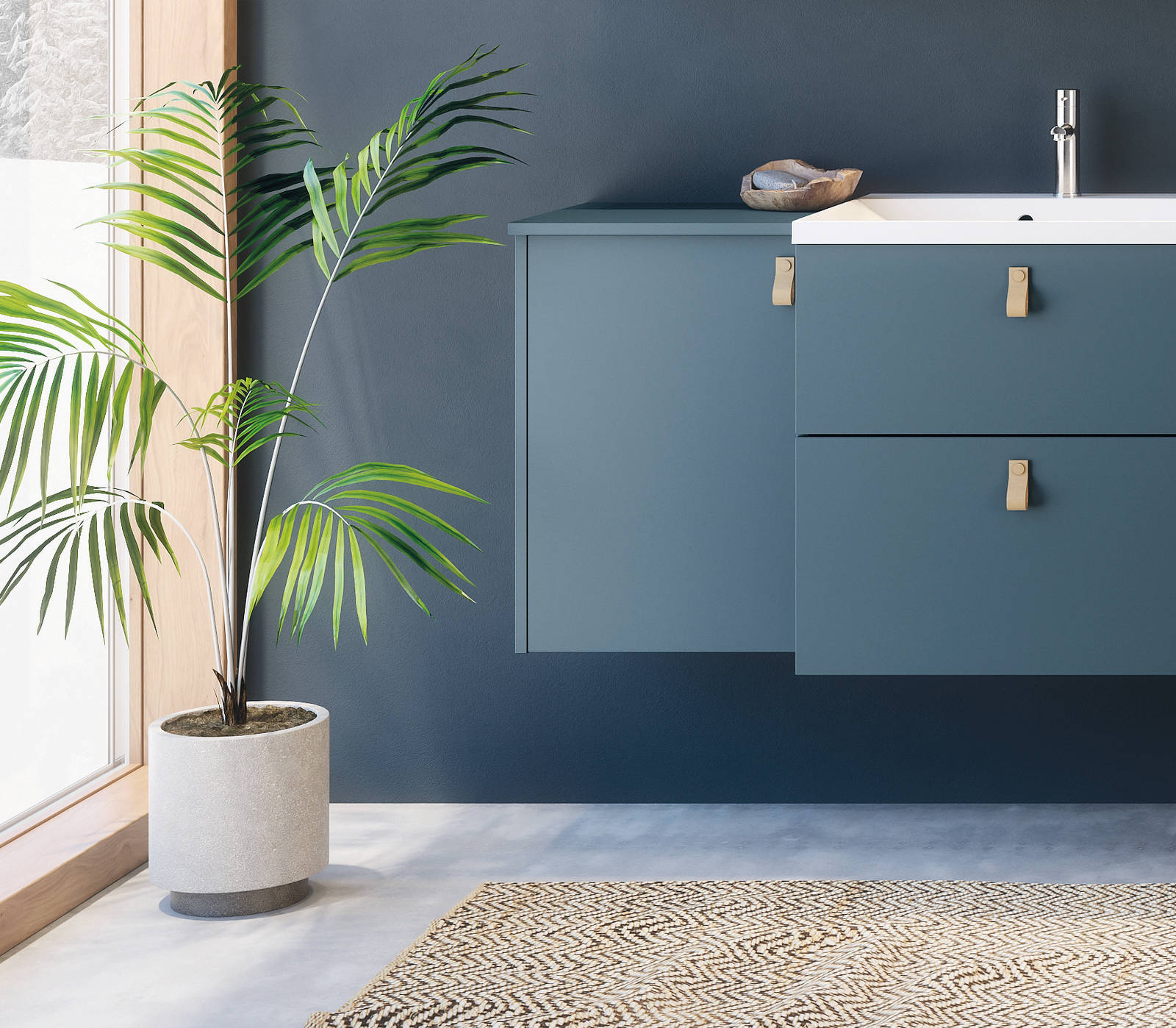 Slett overflate på innredningen gir deg et bad med den delikate følelsen av hygiene og renhet. Modellen kan males i alle standard farger, du kan også blande din egen farge mot et pristillegg.