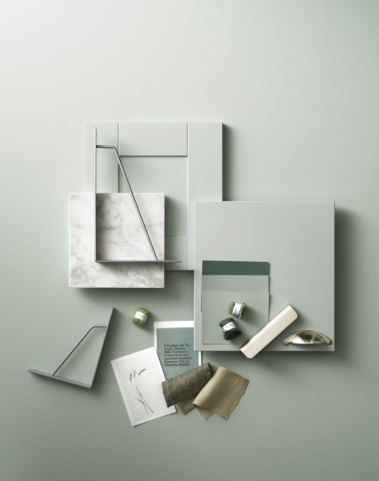 Moodboard med Sigdal fronter i farge Lin