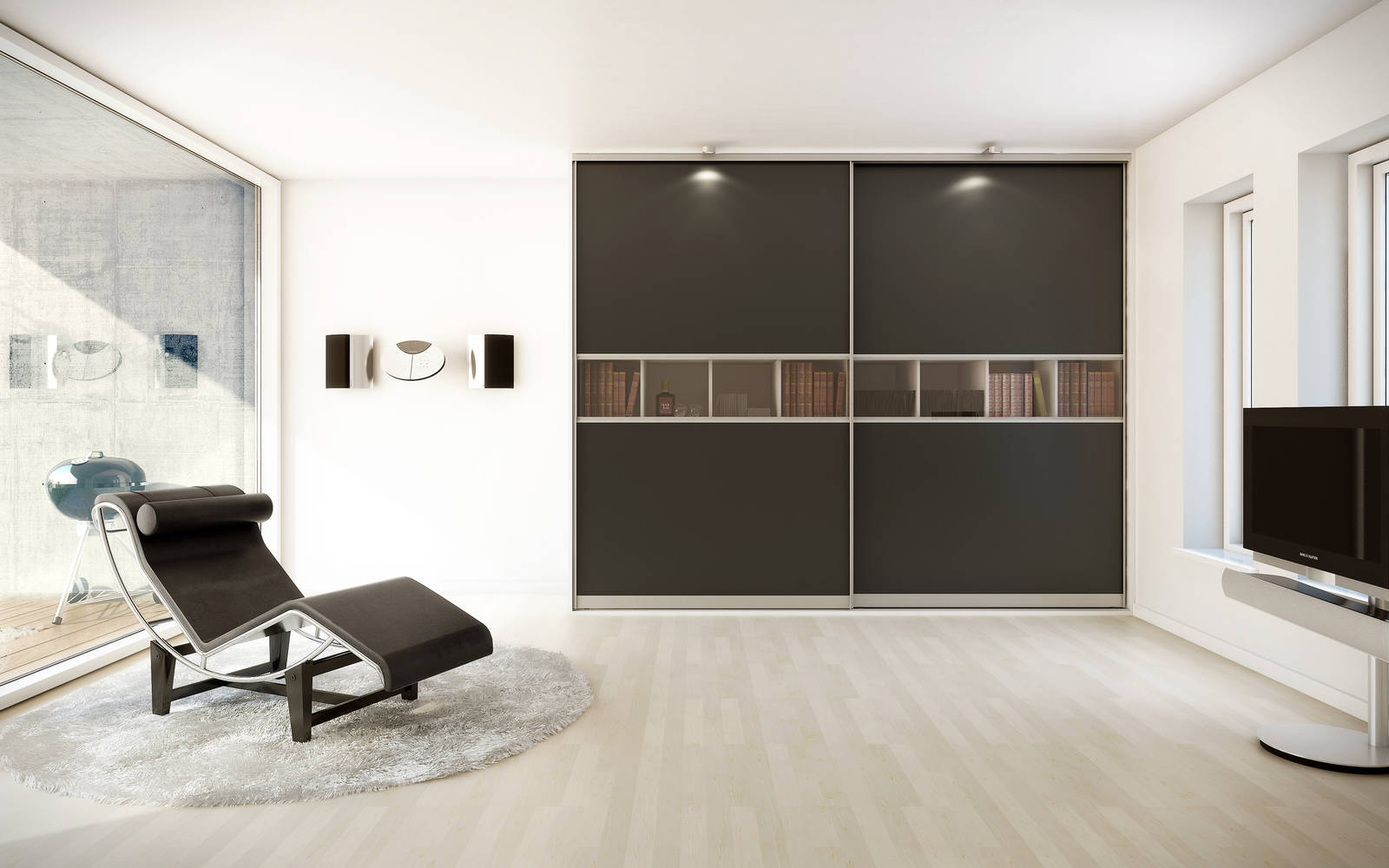 Malet sort glas med designfyldning