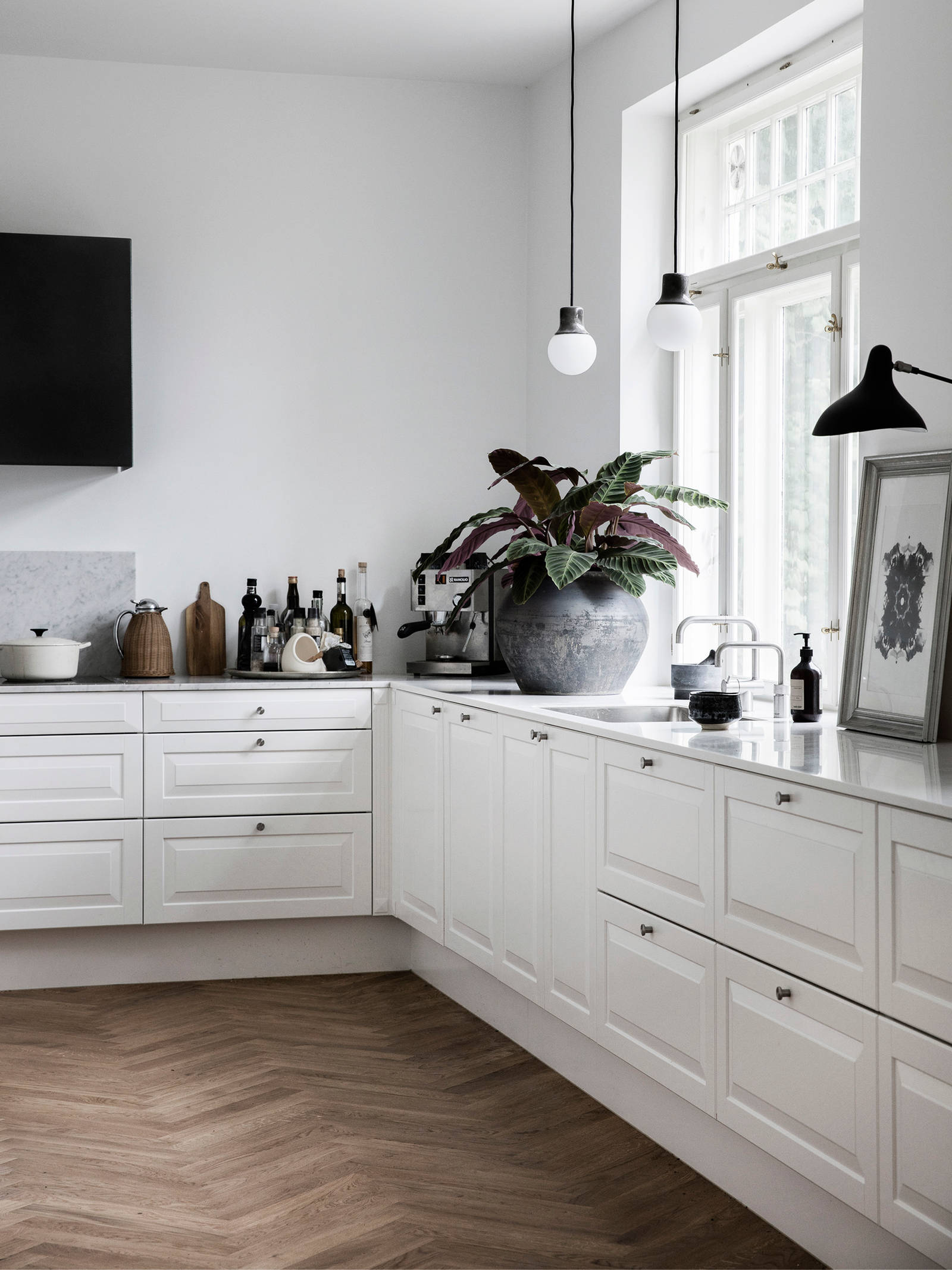 Nordic køkken hvid