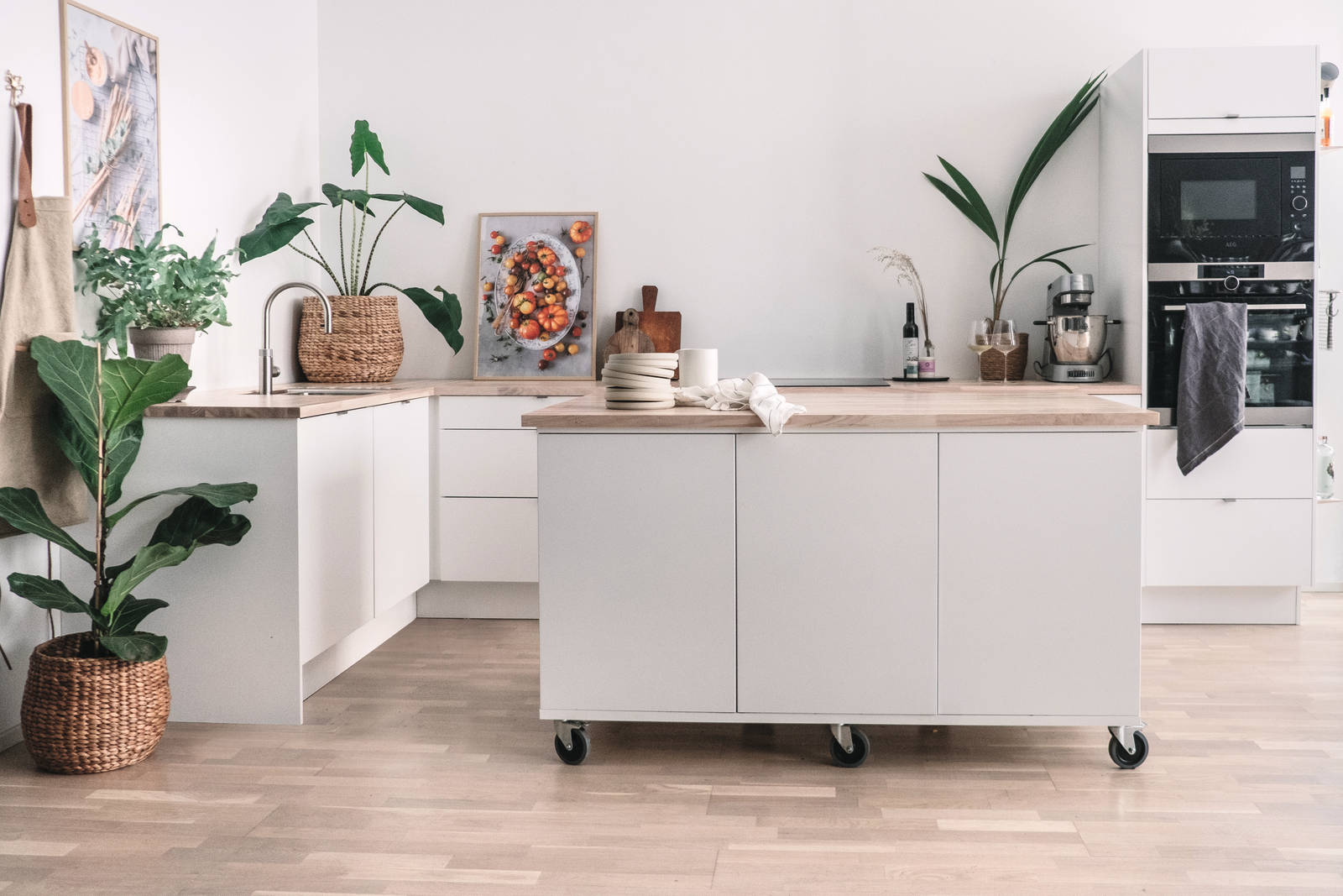 Norema Areal klassisk hvit moderne kjøkken