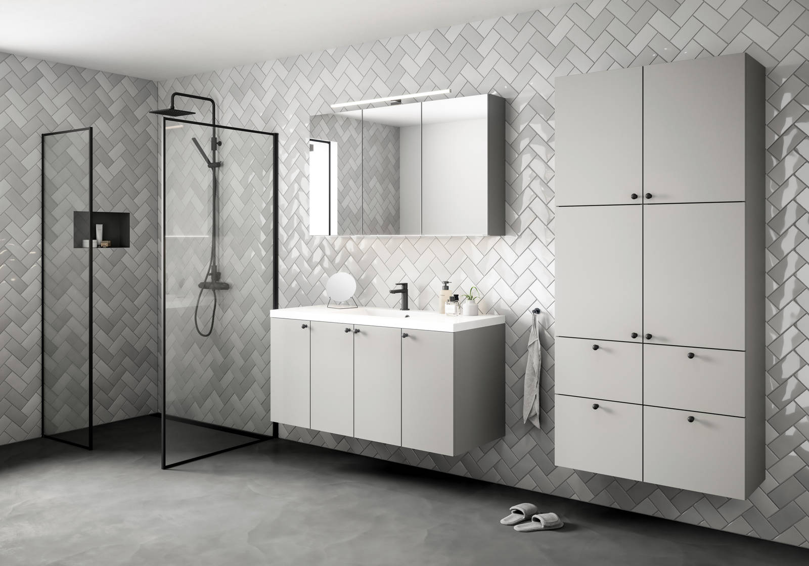 Norema bad Orkide Lysegrå