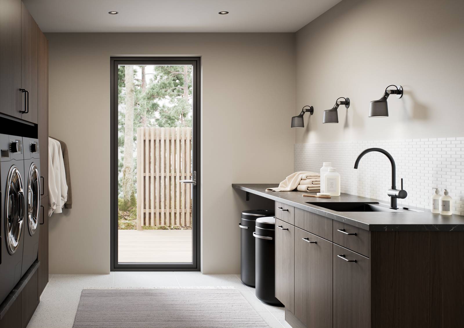 Baderom Kvadrat brun eik