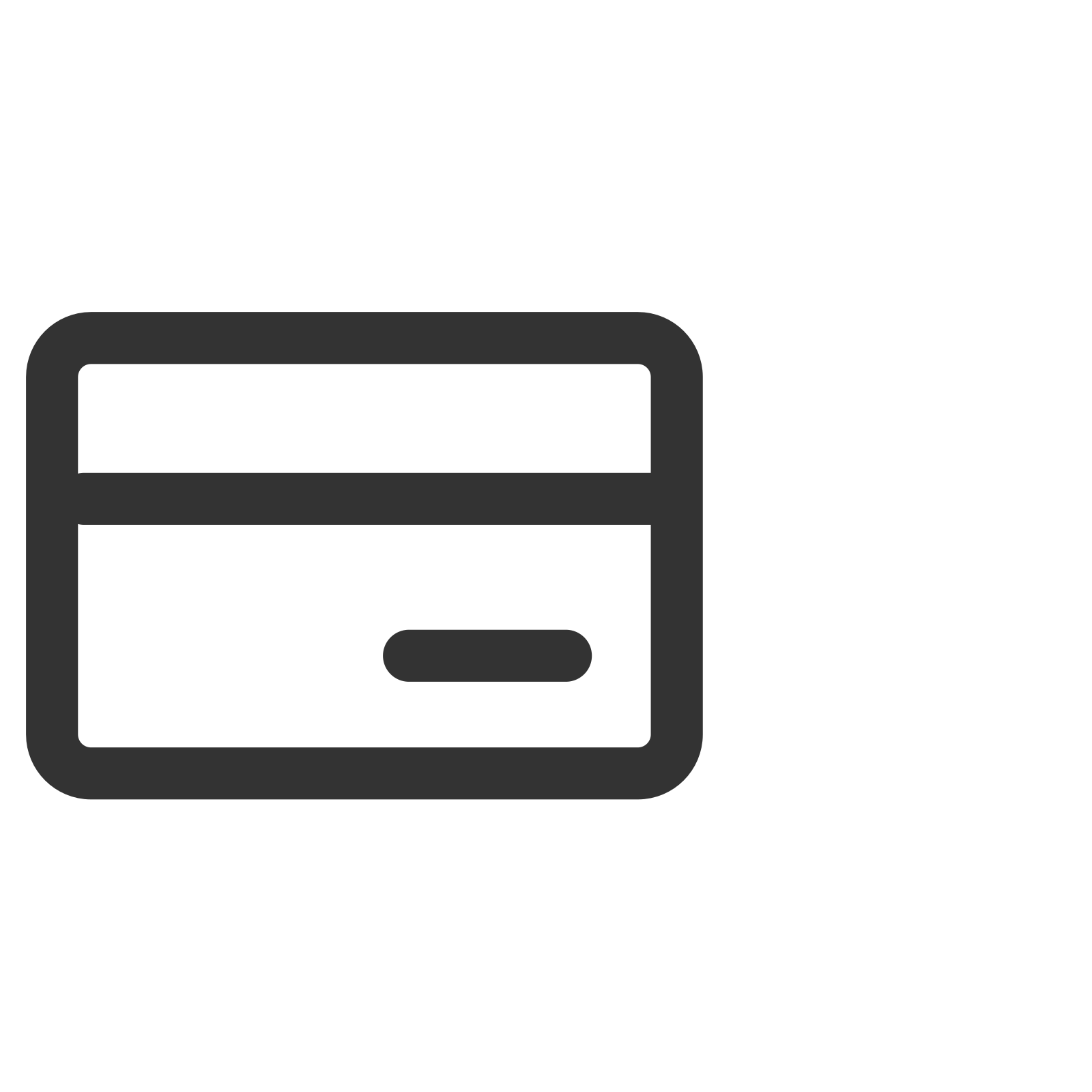 ikon av ett betalkort