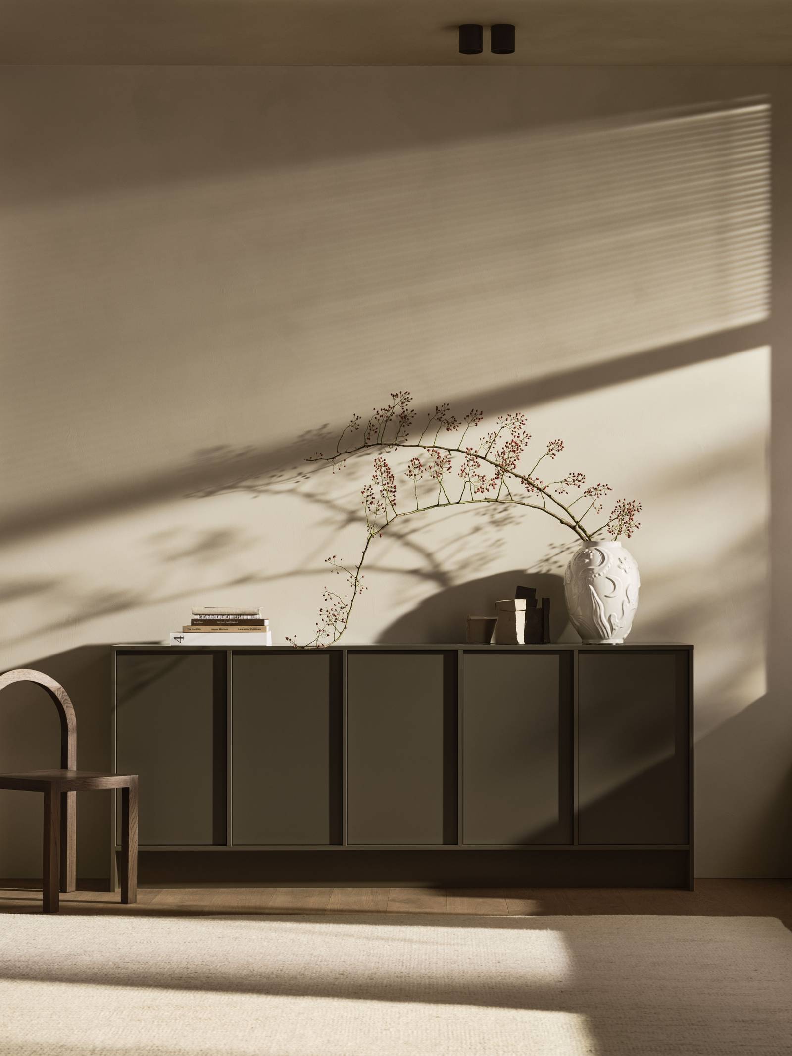 Varm minimalisme skænk