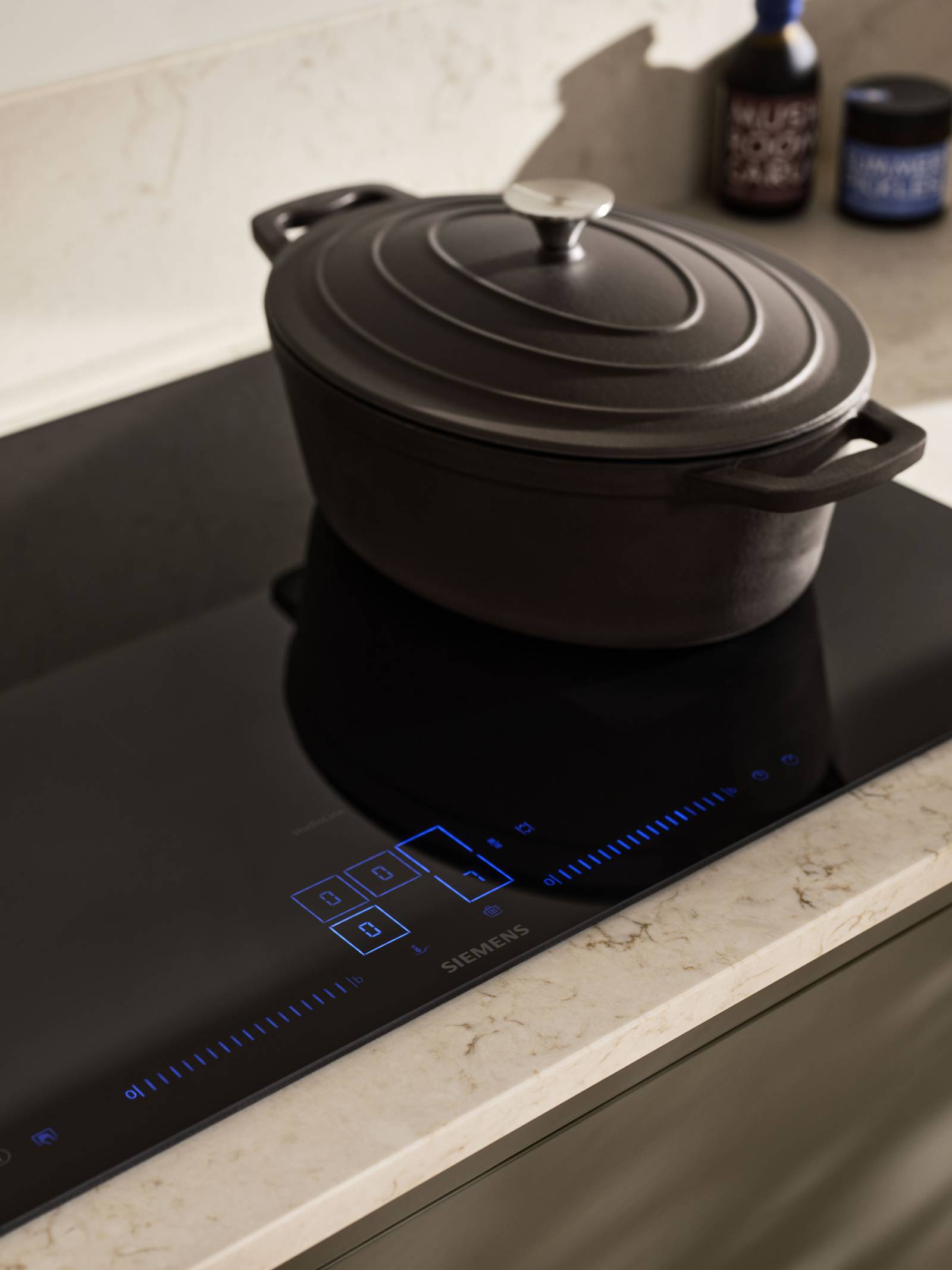 Varm minimalisme closeup af kogeplade