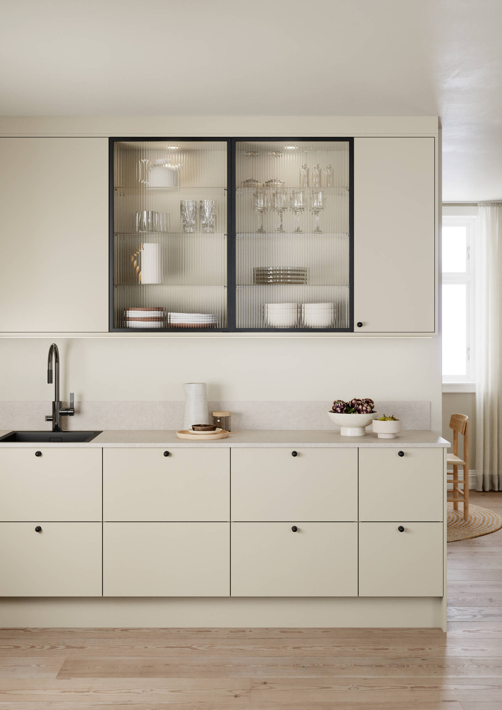 Marbodals köksmodell Aspö i färgen Sand.