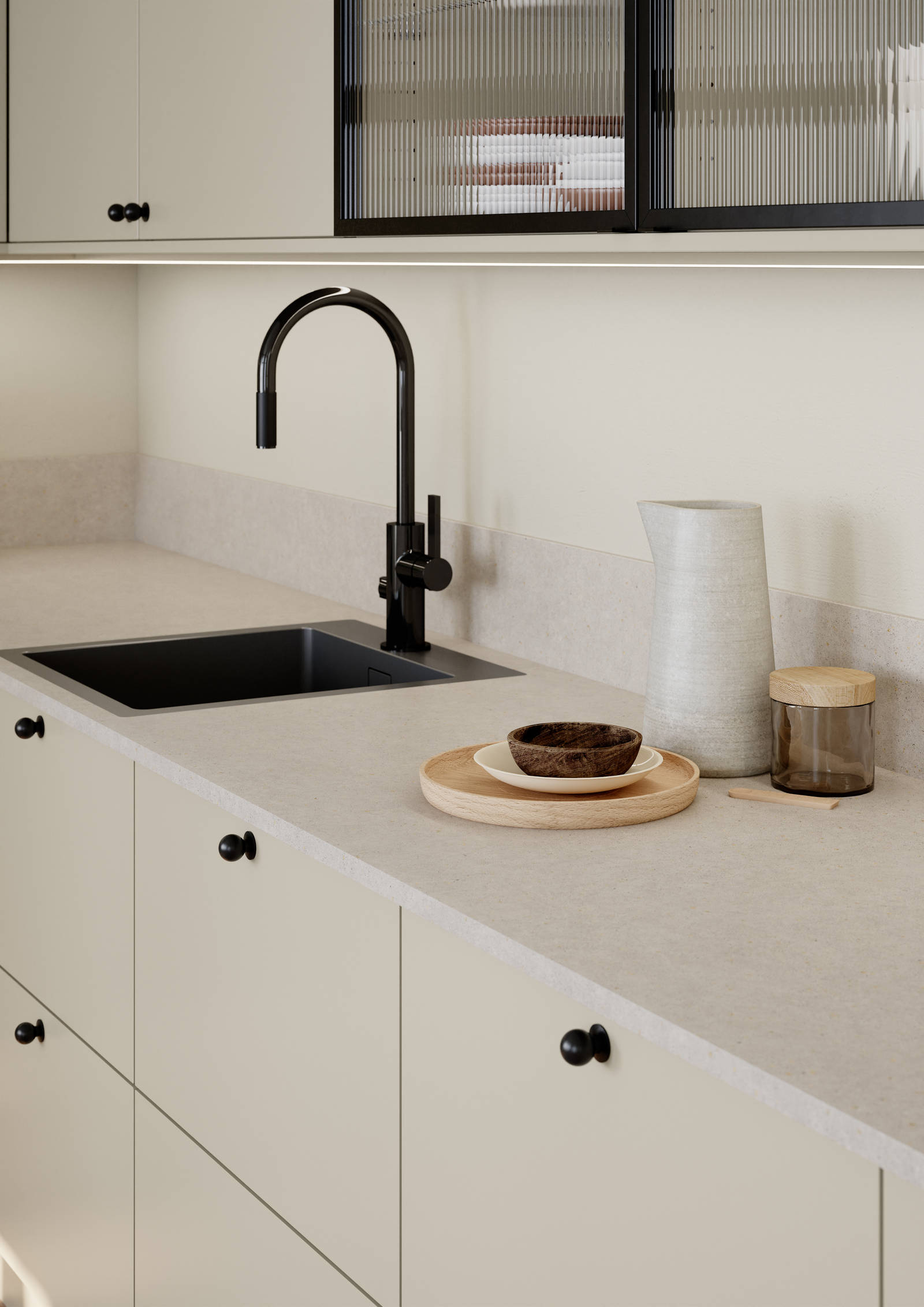 Marbodals köksmodell Aspö i färgen Sand.