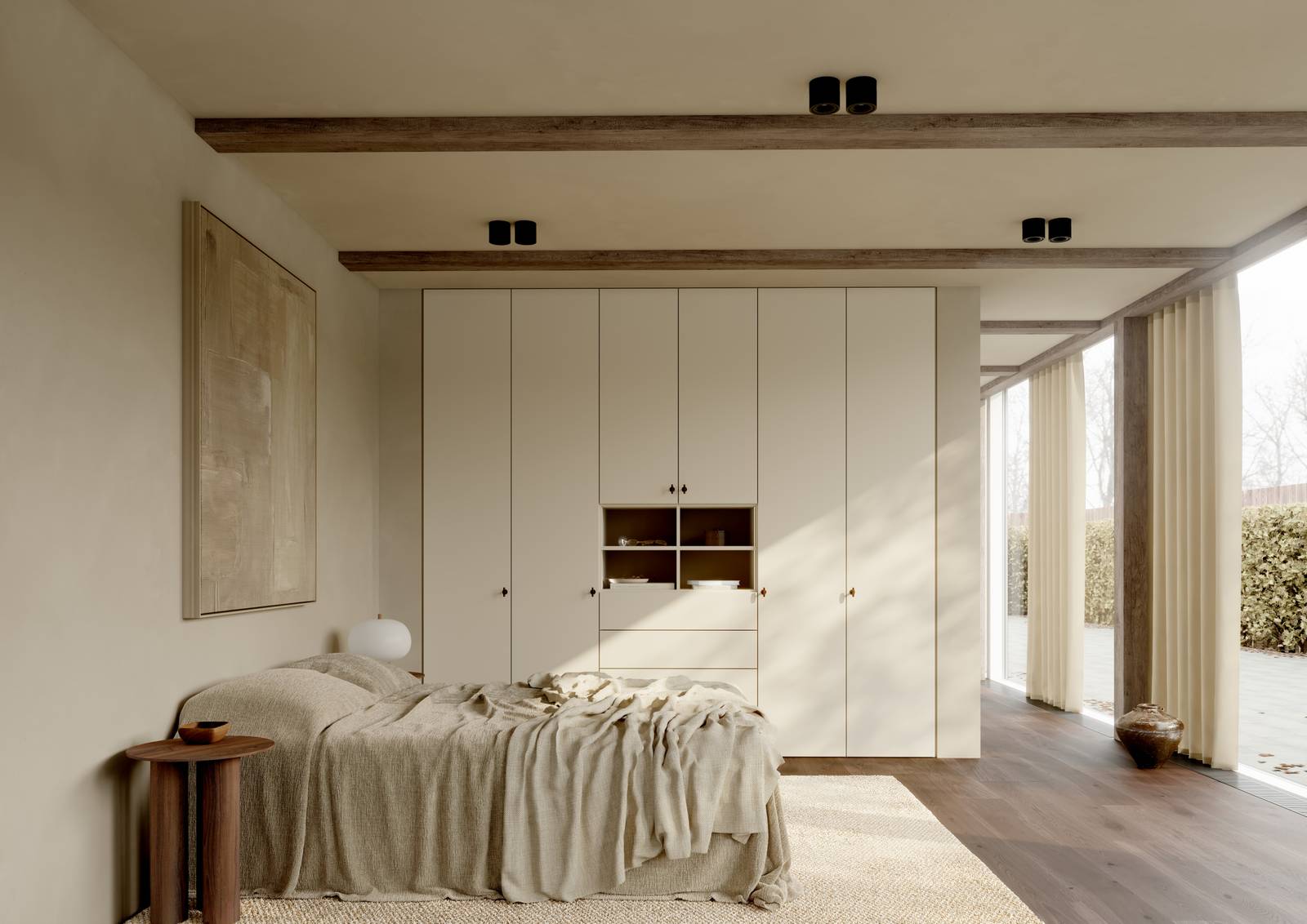 Oppdag garderobeløsninger som er skreddersydd for ditt hjem – med høyder opp til 275 cm for maksimal oppbevaringsplass og et luftig, tidløst utseende. Våre skreddersydde garderober med hengslede dører kombinerer funksjonalitet og skandinavisk eleganse på en naturlig måte.Oppdag garderobeløsninger som er skreddersydd for ditt hjem – med høyder opp til 275 cm for maksimal oppbevaringsplass og et luftig, tidløst utseende. Våre skreddersydde garderober med hengslede dører kombinerer funksjonalitet og skandinavisk eleganse på en naturlig måte.