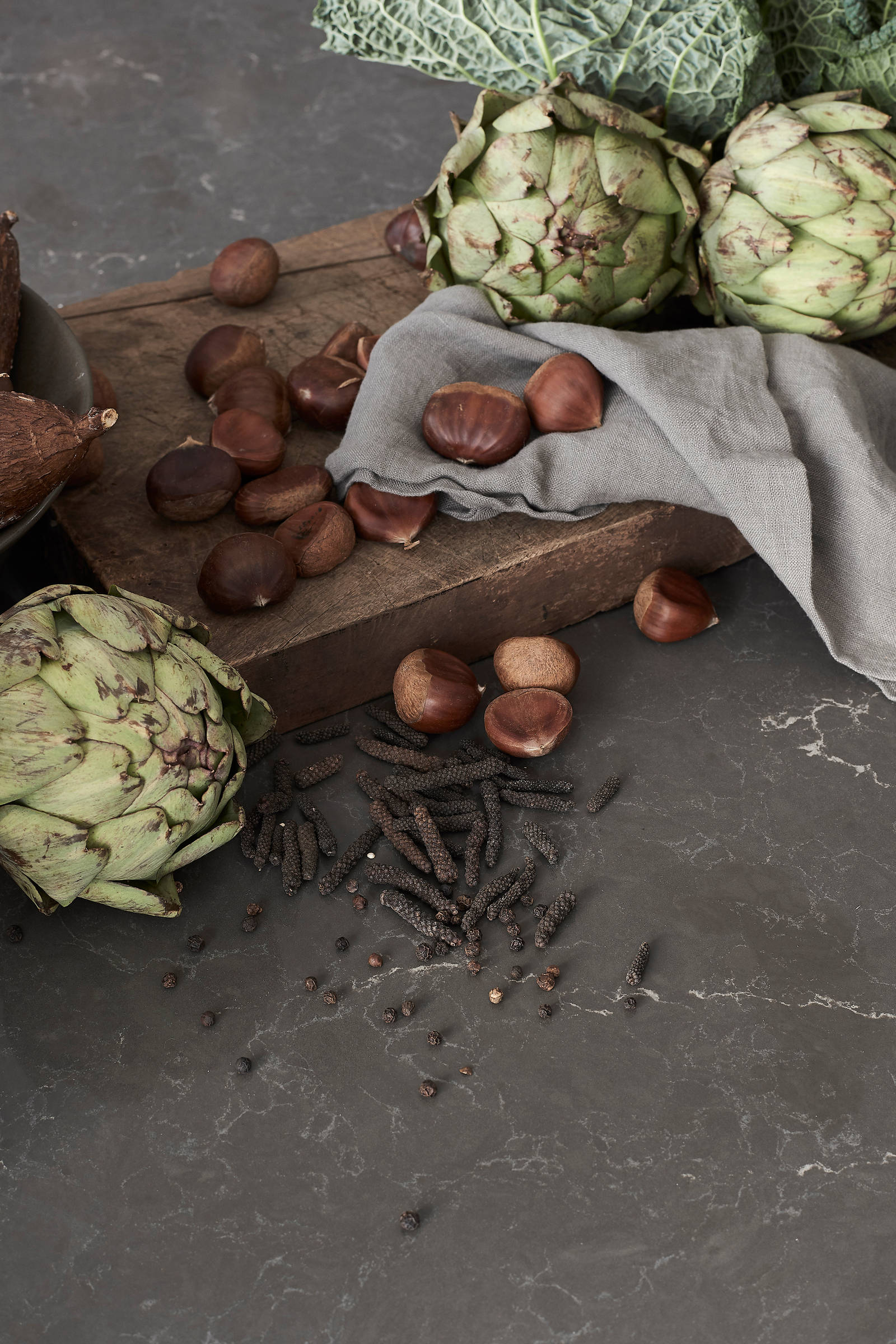 Marbodal - bänkskiva Venato Scuro