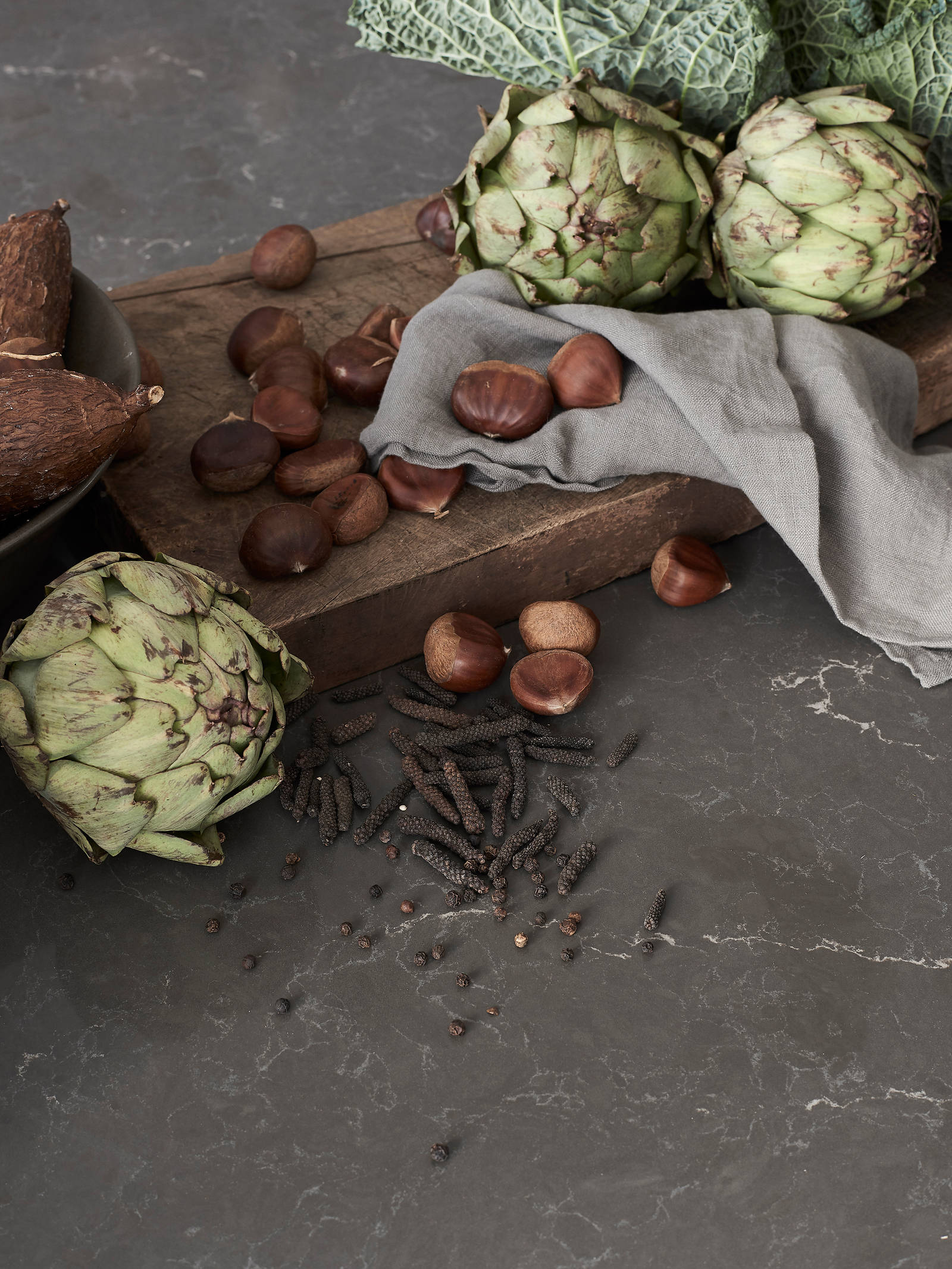 Marbodal - bänkskiva Venato Scuro