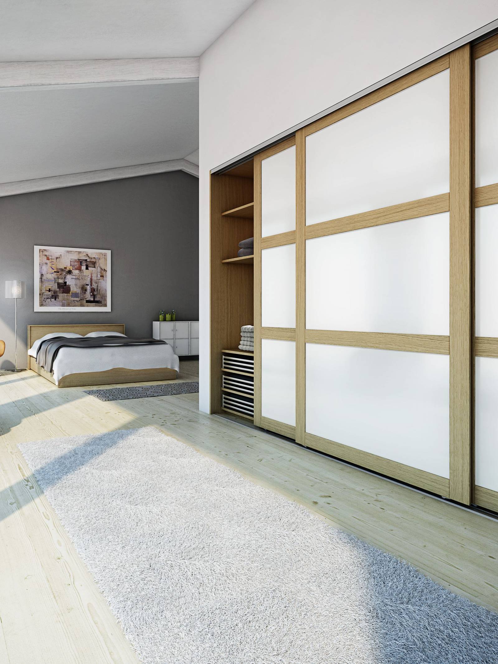 soveværelse garderobe skydedør