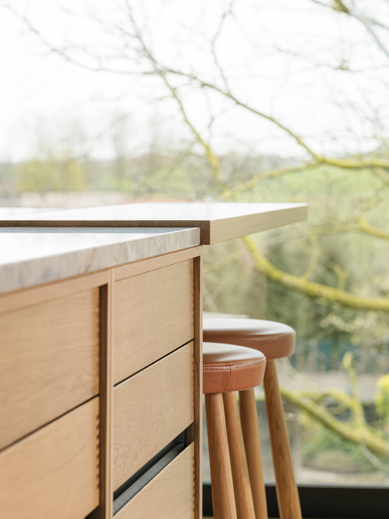 Kunstnerbolig med Copenhagen egetræ fra uno form