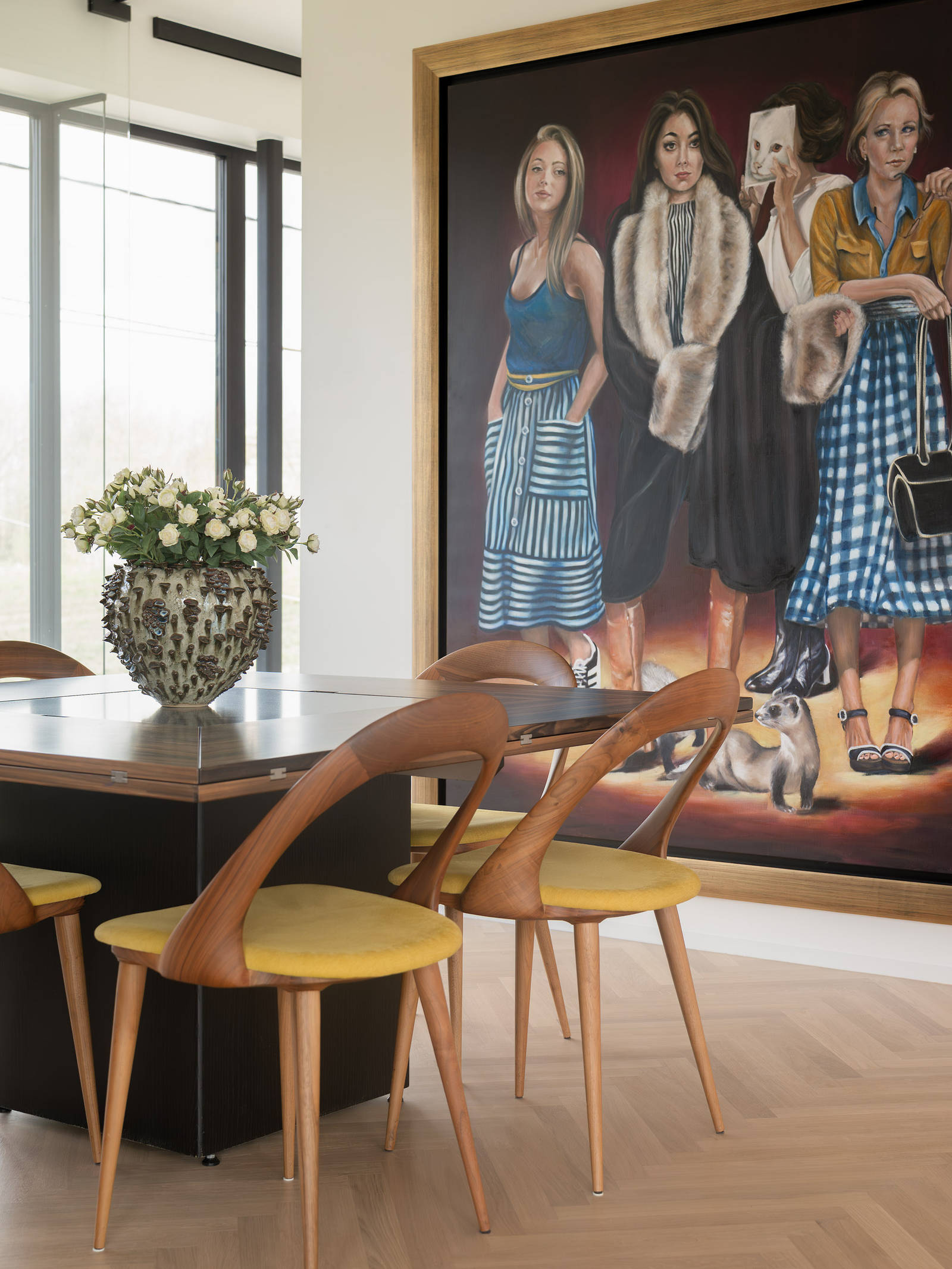 Kunstnerbolig med Copenhagen egetræ fra uno form