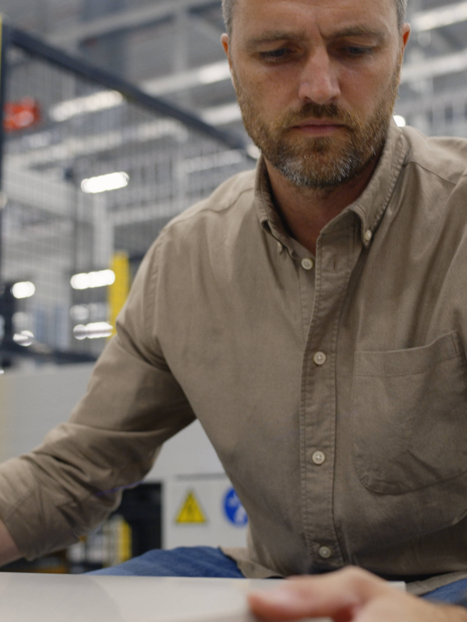 Utvecklingsansvarig Erik Hall i fabriken Nobia Park