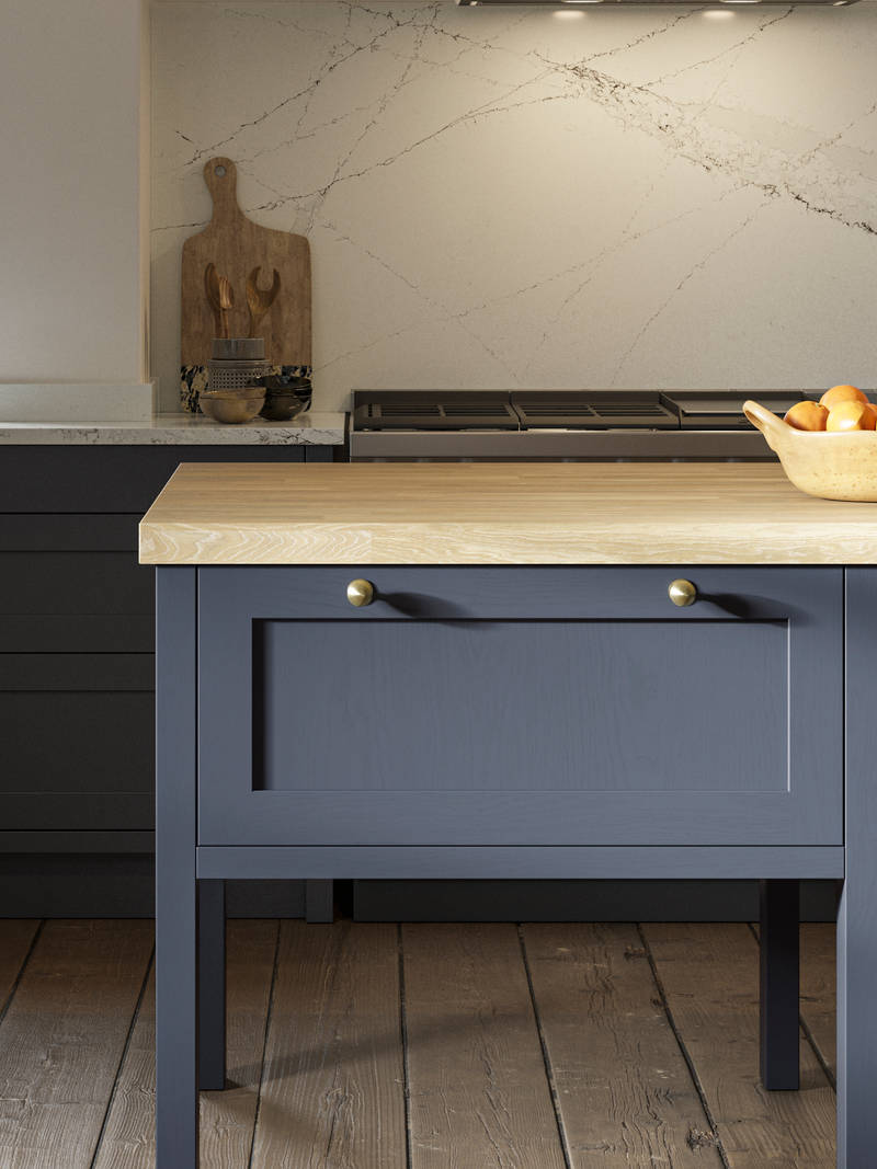 Shaker kitchen Wardley from Magnet in dark blue shade Midnight