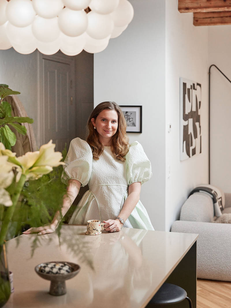 Elina Winther vid køkkenøy