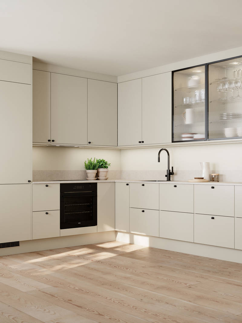 Marbodals köksmodell Aspö i färgen Sand.