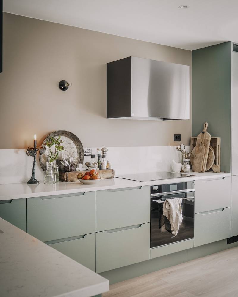 Kundekjøkken i farge Grønnfargen S5005-G20Y