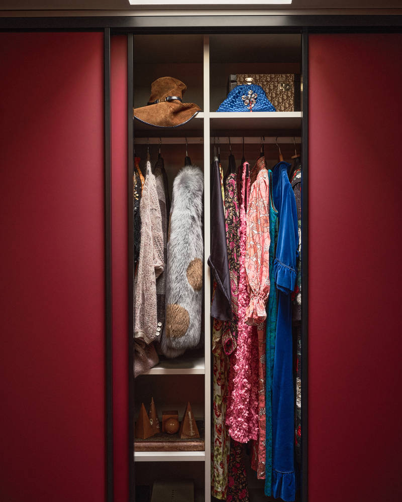 Garderober från Marbodal i ett hemma hos-reportage hos inredningsdesignern Marie Olsson Nylander.