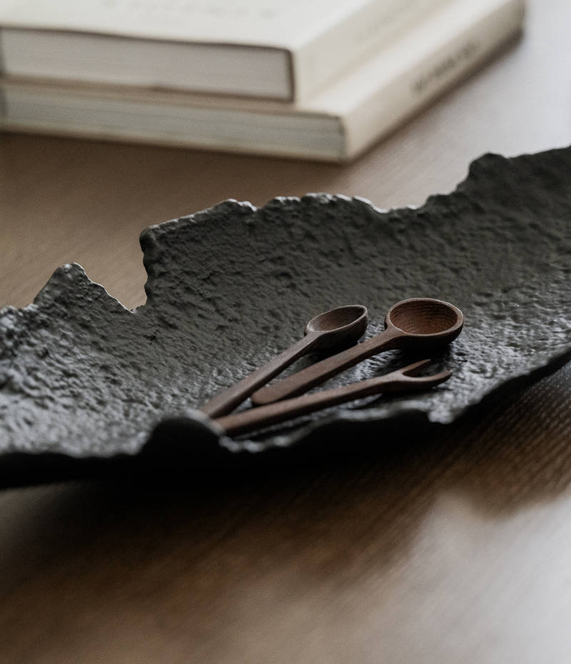 Dekorationer på bänken i köket.