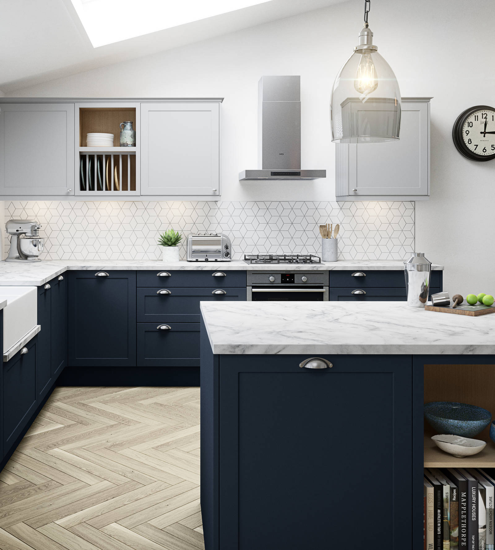 Dunham kitchen by Magnet. Smooth matt finish traditional or modern style available in over 20 colours.
