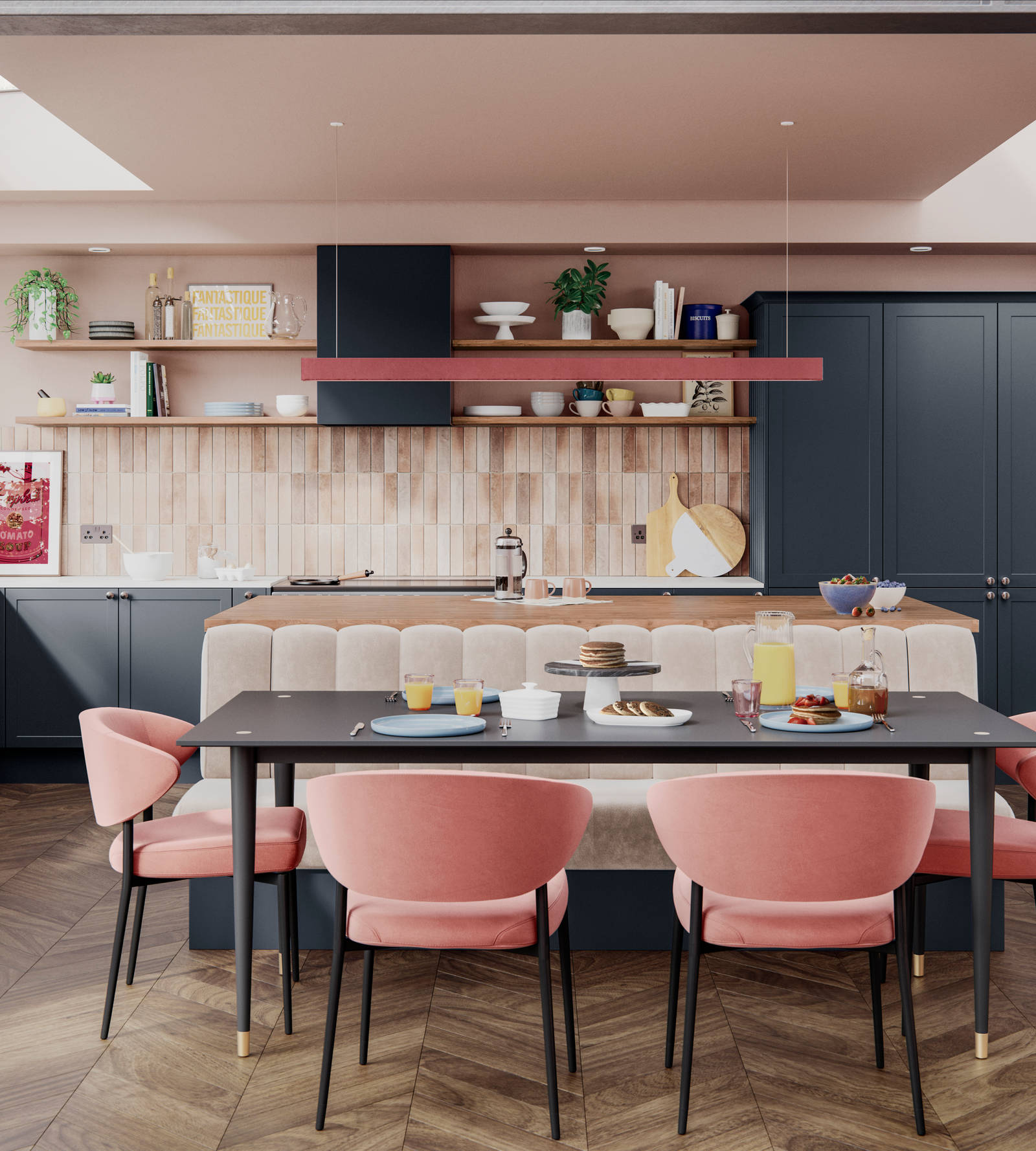 Dunham kitchen by Magnet. Smooth matt finish traditional or modern style available in over 20 colours.