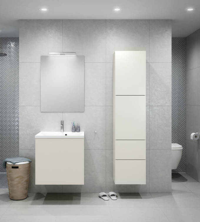 Lilje er en modell med slette fronter som gir en delikat og ren følelse. Lilje kan males i alle standard farger.