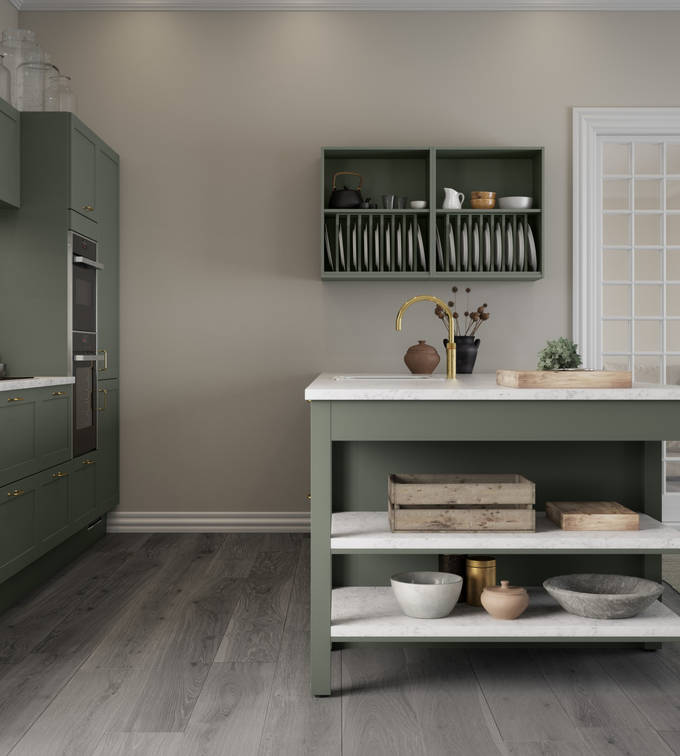 Northern Shaker Olivengrøn Tallerkenrække endereol