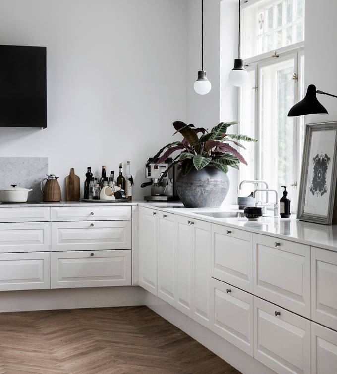 Nordic køkken hvid