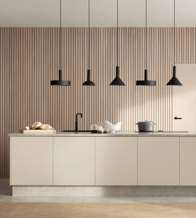 Marbodal Arkitekt plus Sand - köksö i beige kulör.