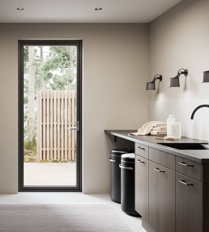 Baderom Kvadrat brun eik