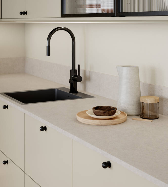 Marbodals köksmodell Aspö i färgen Sand.